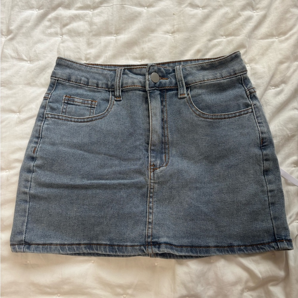 Denim Mini Skirt